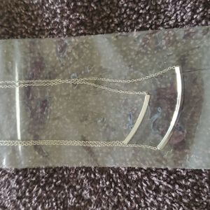 Silver Elliot pre layered necklace